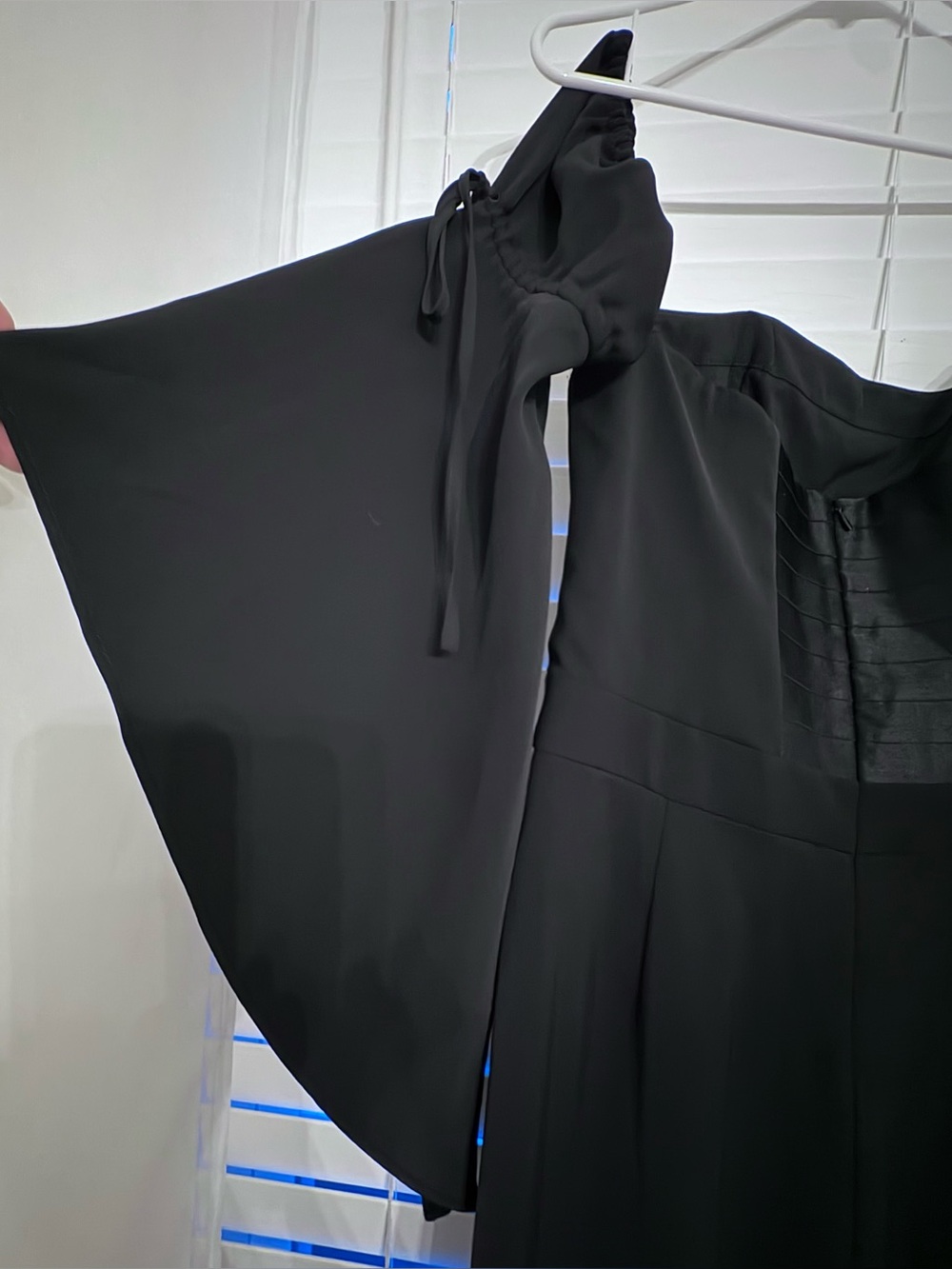 White House black market Black Off-Shoulder Wide-Leg Jumpsuit - Picture 5 of 10